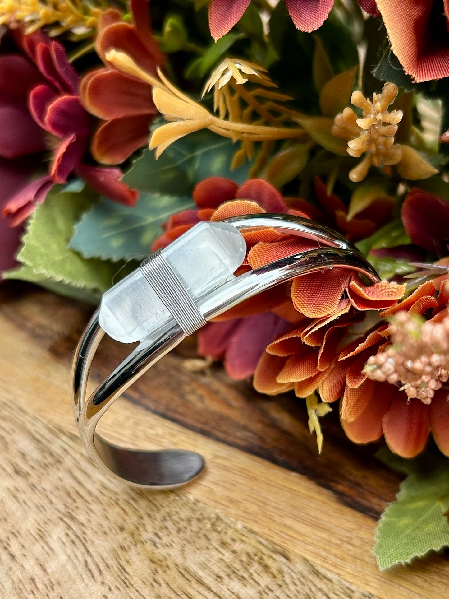 Bracelet Sélénite – Acier Brossé Argenté (Petite Taille)
