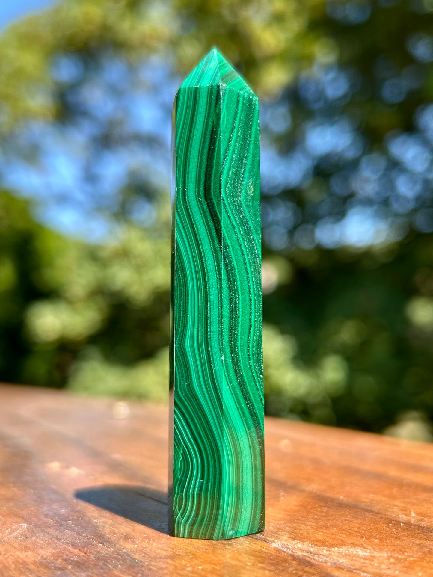 Pointe en Malachite – Pièce Unique