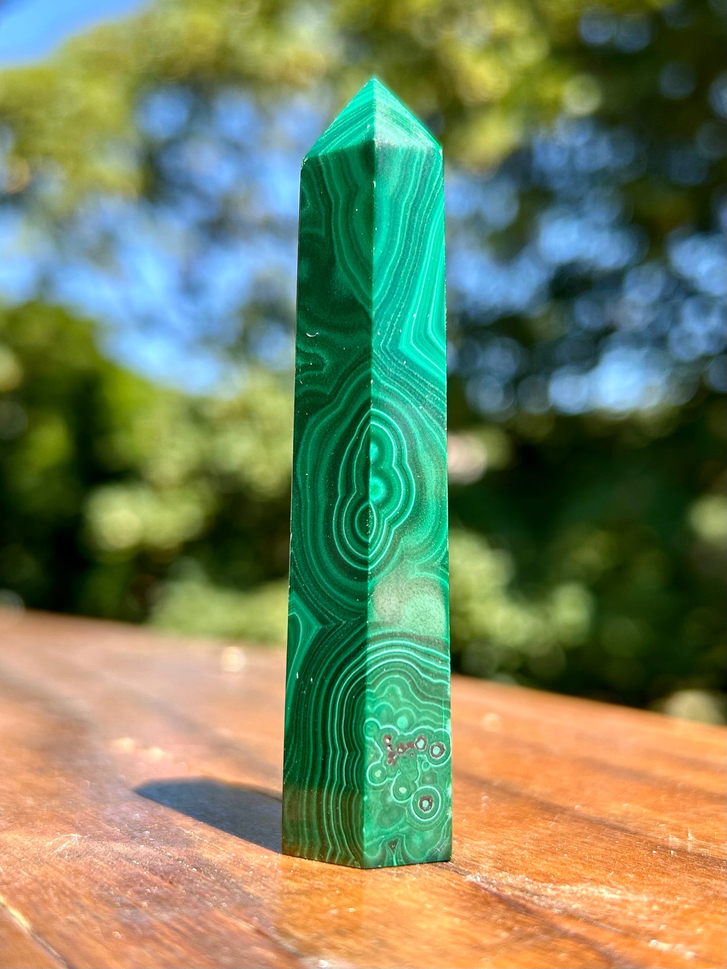 Pointe en Malachite – Pièce Unique