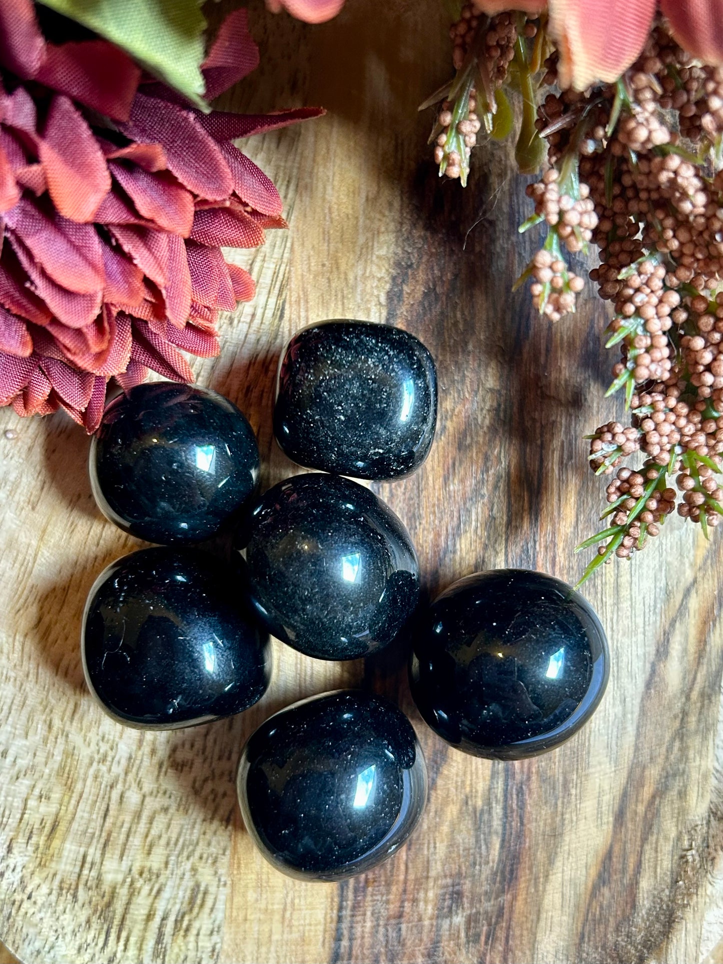 Pierre Roulée Obsidienne Noire - Qualité A - 20 à 30 mm