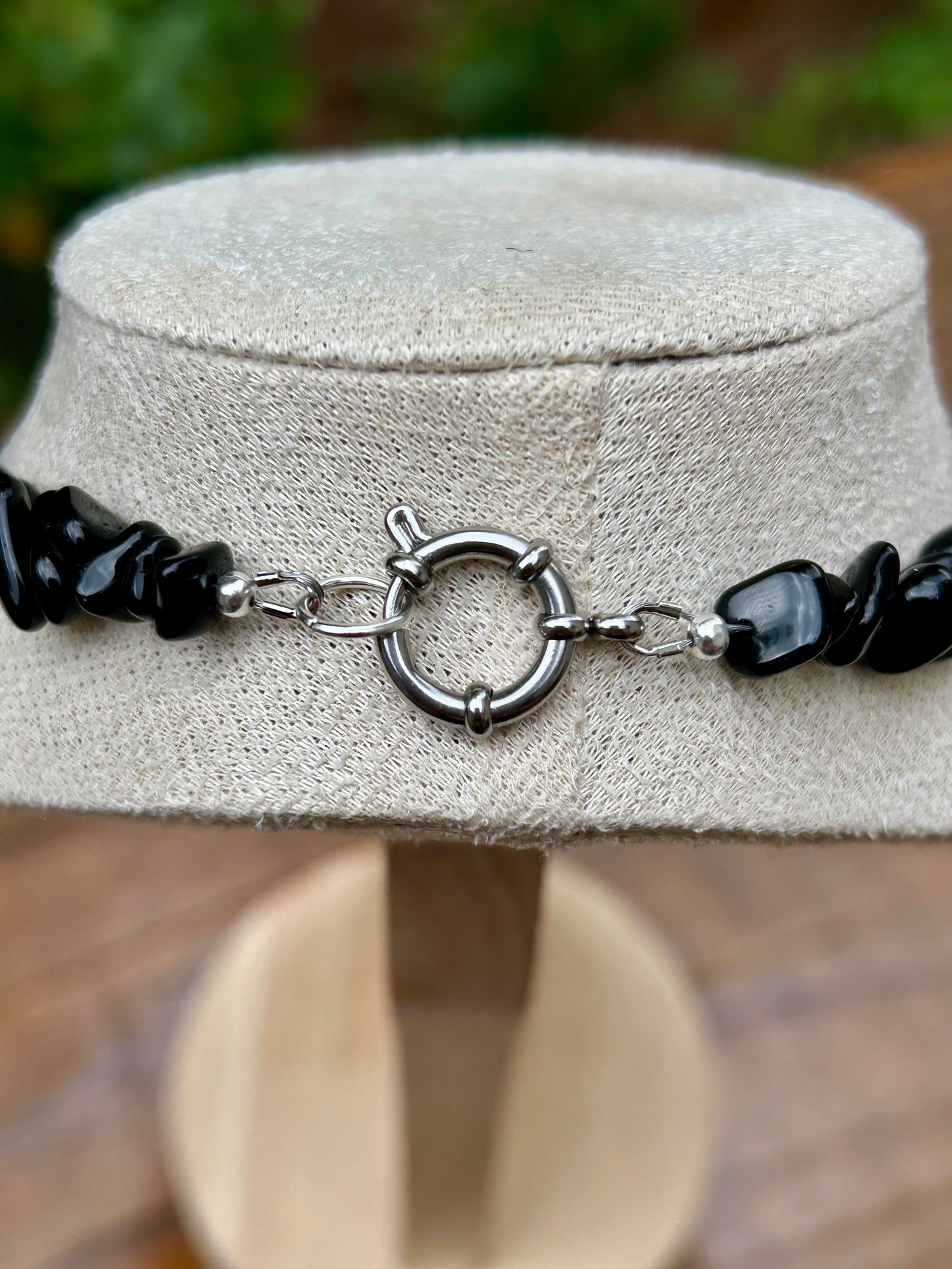 Collier Baroque en Obsidienne Noire – Protection, Dissolution & Transformation