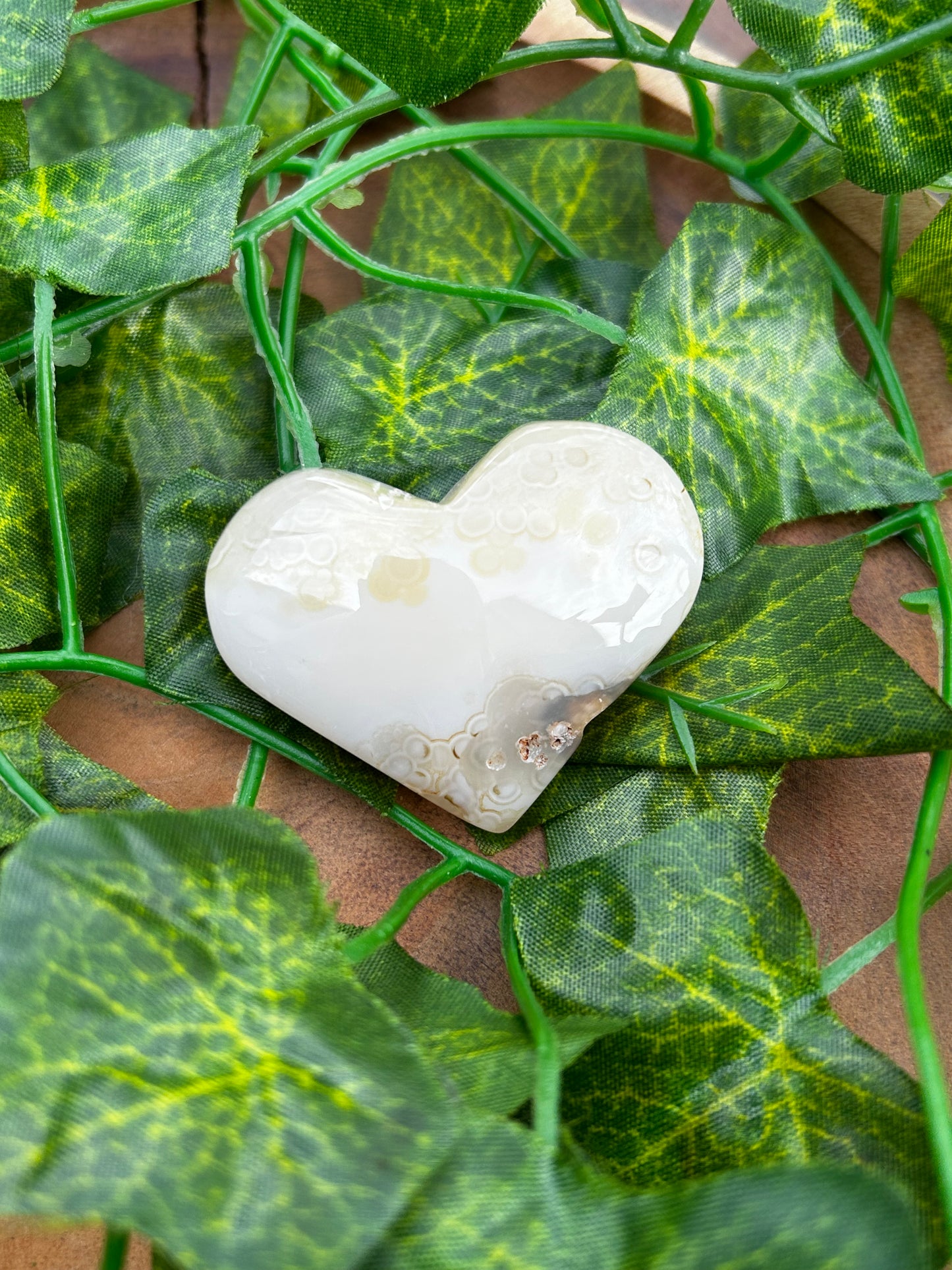 Cœur en Agate Cristallisée