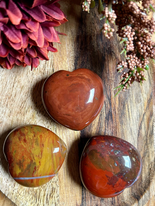 Cœur en Agate Indienne – Force & Équilibre