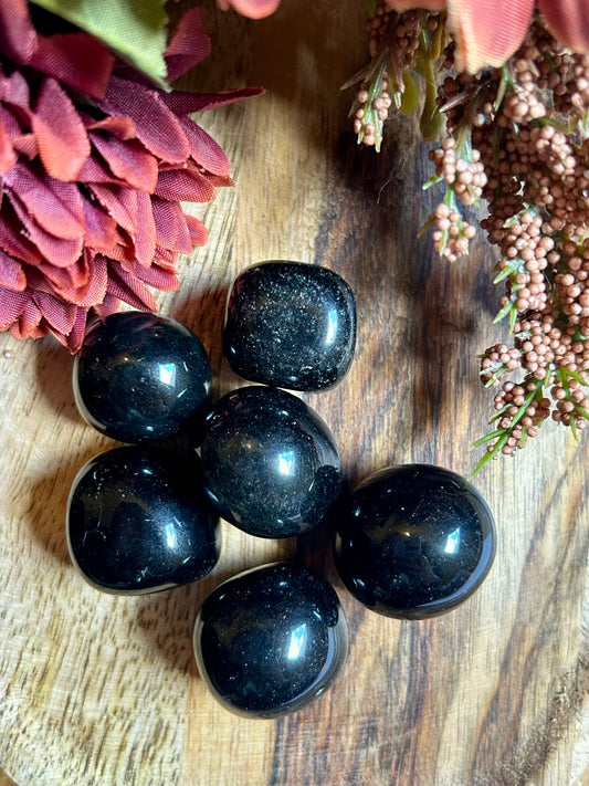 Pierre Roulée Obsidienne Noire - Qualité A - 20 à 30 mm