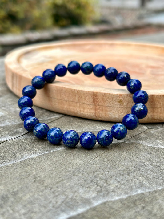 Bracelet en Lapis-Lazuli 8mm - Équilibre et Sérénité