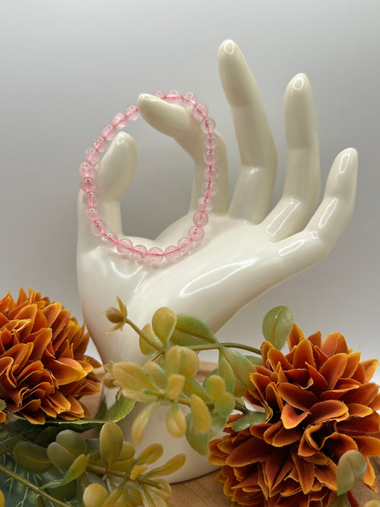 Bracelet en Quartz Rose – Apaiser le cœur et cultiver l’amour de soi