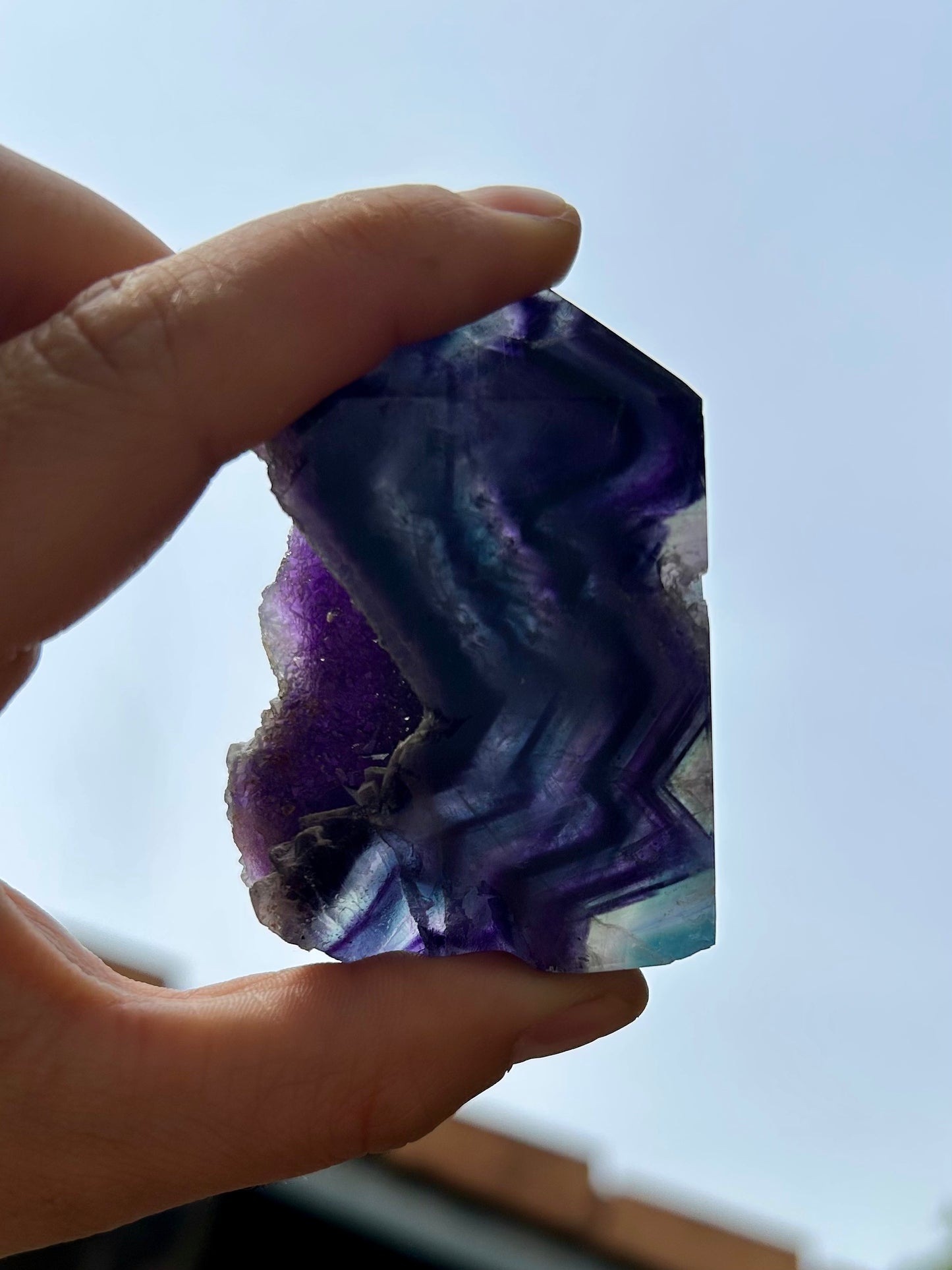 Pointe de Fluorine Rainbow semi-polie