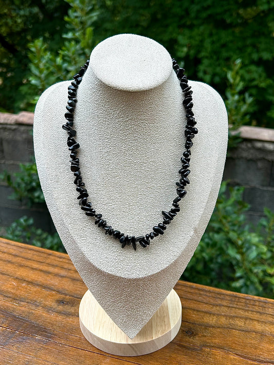 Collier Baroque en Obsidienne Noire – Protection, Dissolution & Transformation