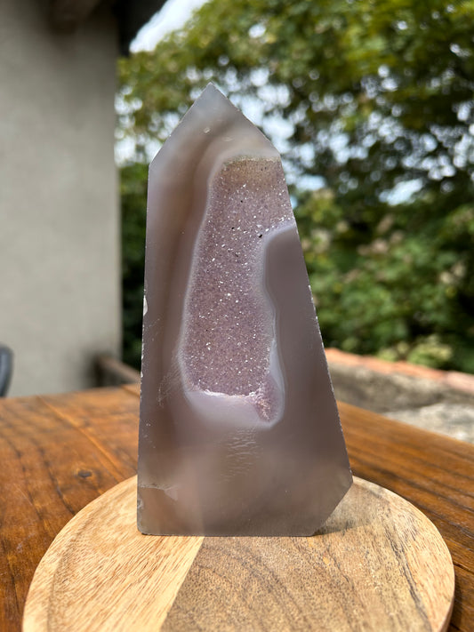 Pointe d’Agate à Cœur d’Améthyste – 16 cm –