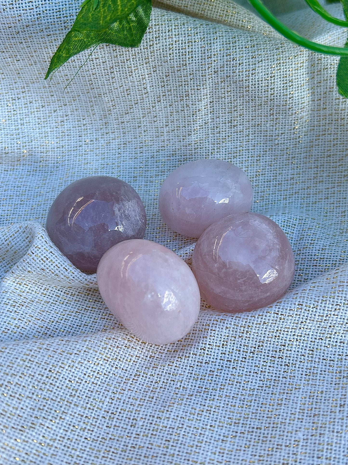 Pierre Roulée Quartz Rose Naturel – Environ 3 cm