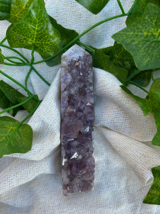 Pointe d'Améthyste Druse - 13 cm